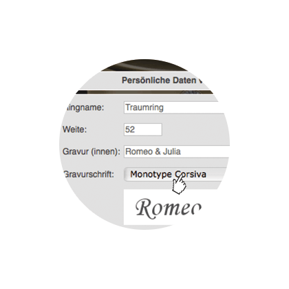 Personal Engraving and Ring Size