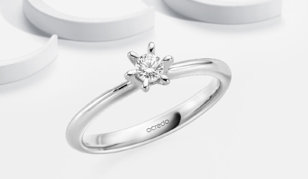 Diamanten sieraden in platina | acredo