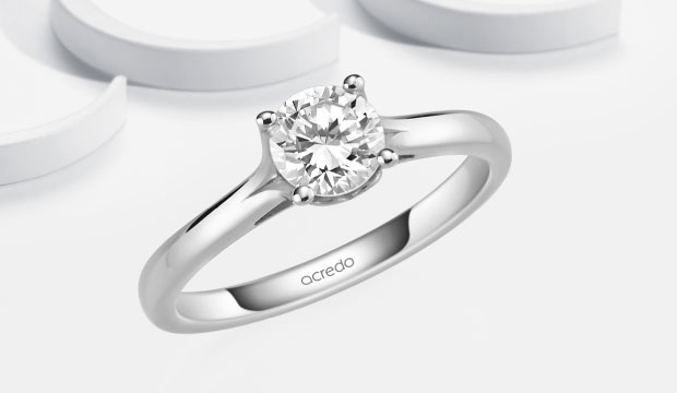 Verlovingsringen 0,7 ct met certificaat | acredo
