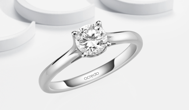 Engagement Rings 0.7 ct with Certificate | acredo
