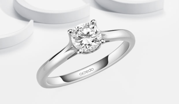 Verlovingsringen 0,7 ct met certificaat | acredo