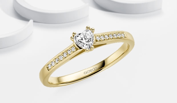 Verlovingsringen met hart | acredo