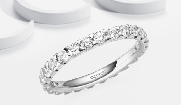 Groeiende Memoire Ringen met 1-7 Stenen | acredo